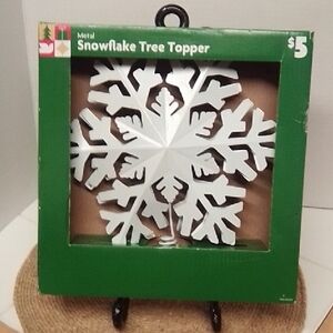 🌻5/$10Metal Snowflake Tree Topper